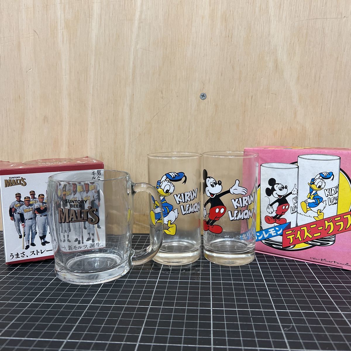 非売品 キリンレモン ディズニー グラス ビールジョッキ 330サイズ_画像1