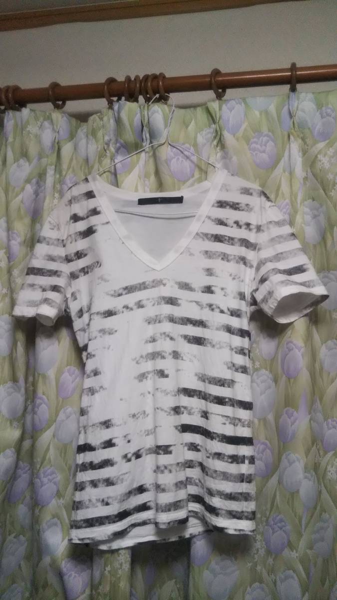 ノーアイディー no id カットソー tシャツ クラックボーダー