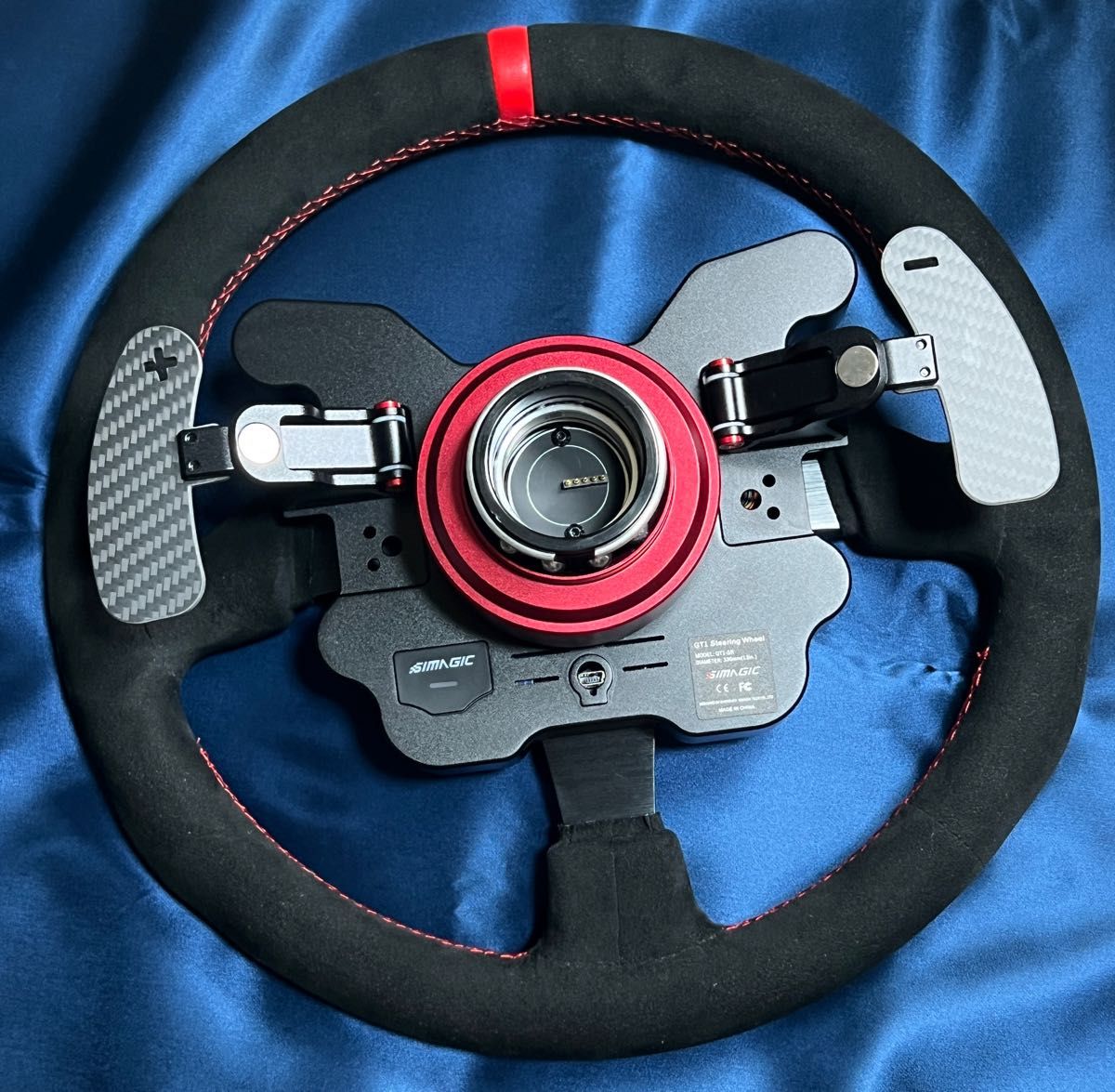 SIMAGIC GT1-SR ステアリングホイール(アルカンタラ)美品使用浅