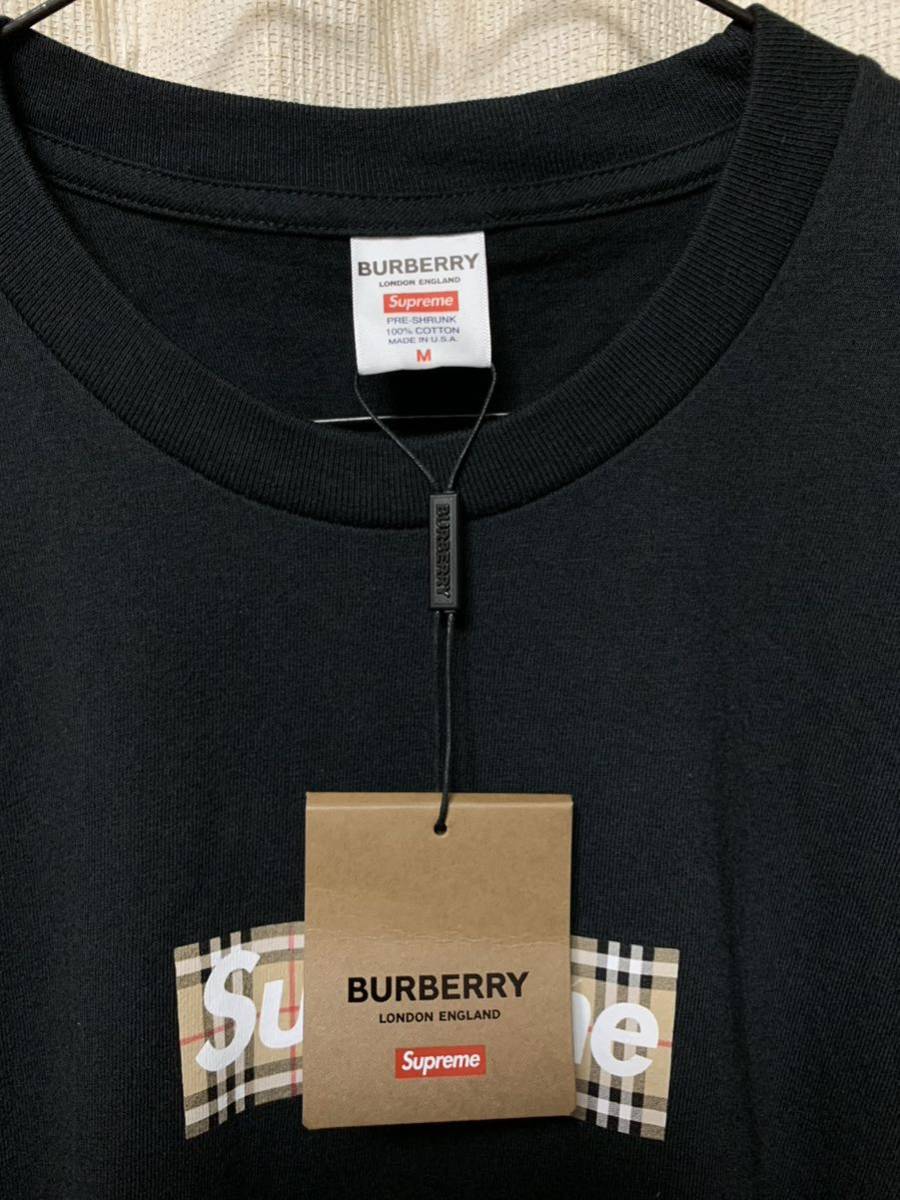 新品未使用 Supreme x Burberry Box Logo Tee バーバリー ボックスロゴ