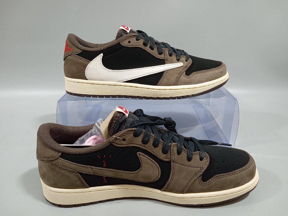 ●【タグ付き】 Travis Scott × Nike Air Jordan 1 Low OG SP-T Black/Dark Mocha US11 29cm CQ4277-001 [1-4］ No.7410_画像5