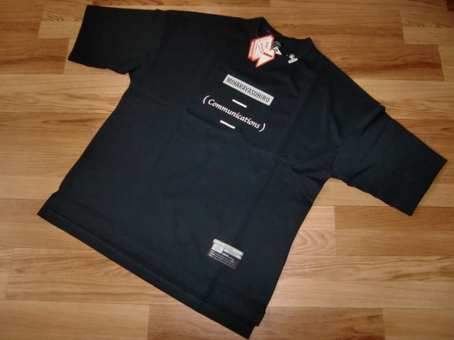 新品 GU ミハラヤスヒロ コラボ 半袖Tシャツ ブラック S 大きめ メンズ オーバーサイズ ヘビーウェイト ロゴT Tシャツ 半袖シャツ 黒 M L_画像1