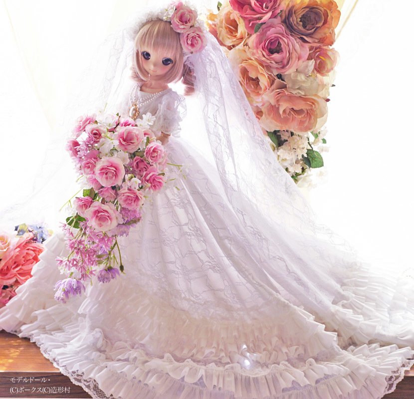 ヤフオク! - 【恋鞠堂】ウエディングドレスセット・ピュアホワイト(MDD...