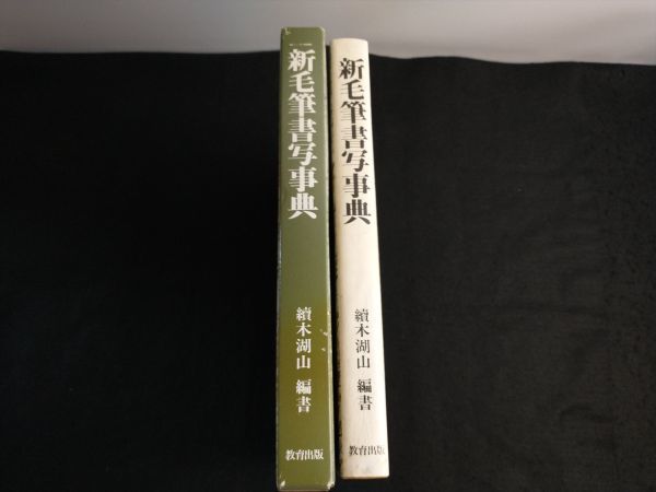 新毛筆書写真辞典 続木湖山 編書 大型本 教育出版 習字 書道