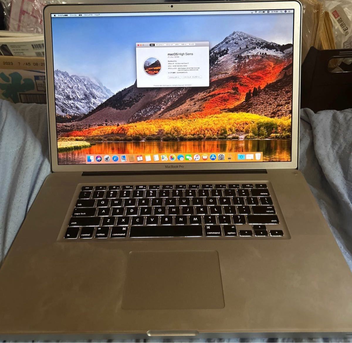 特別訳あり特価】 【重放電回数9回!】MacBook Pro SSD256GB換装済