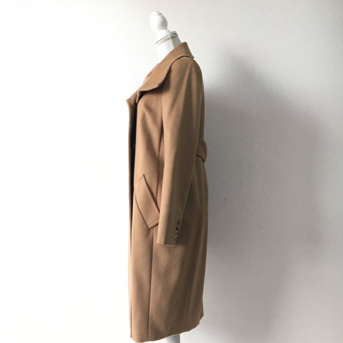 美品 白タグ MaxMara マックスマーラ キャメル100% 最高級 コート 送料