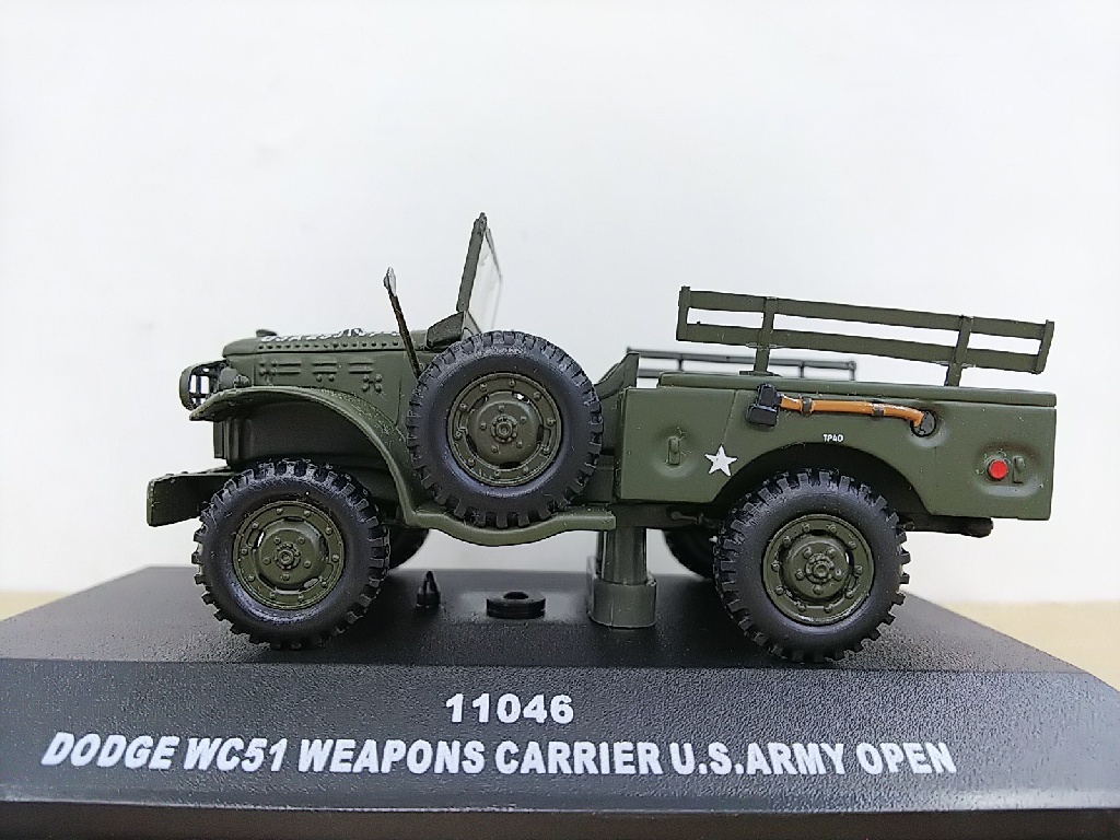 ■ SUN STARサンスター 1/43 11046 DODGE WC51 WEAPONS CARRIER U.S.ARMY OPEN アメリカ陸軍 軍用車 モデルミニカーの画像1