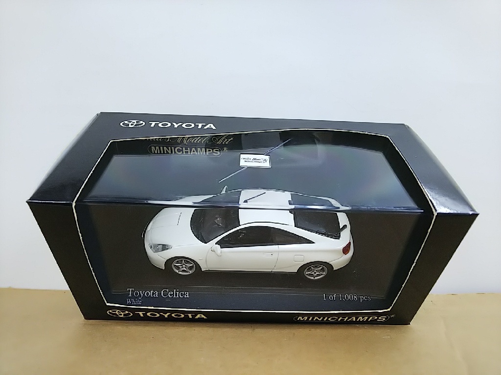 ■トヨタ特注品 PMA MINICHAMPSミニチャンプス 1/43 Toyota Celica 白 トヨタセリカ モデルミニカーの画像6