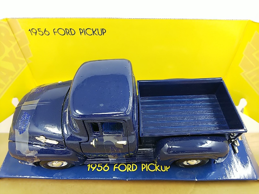 ■MOTOR MAXモーターマックス 1/24 1956 FORD PICKUP ダークブルー フォードピックアップトラック ダイキャストミニカー_画像5