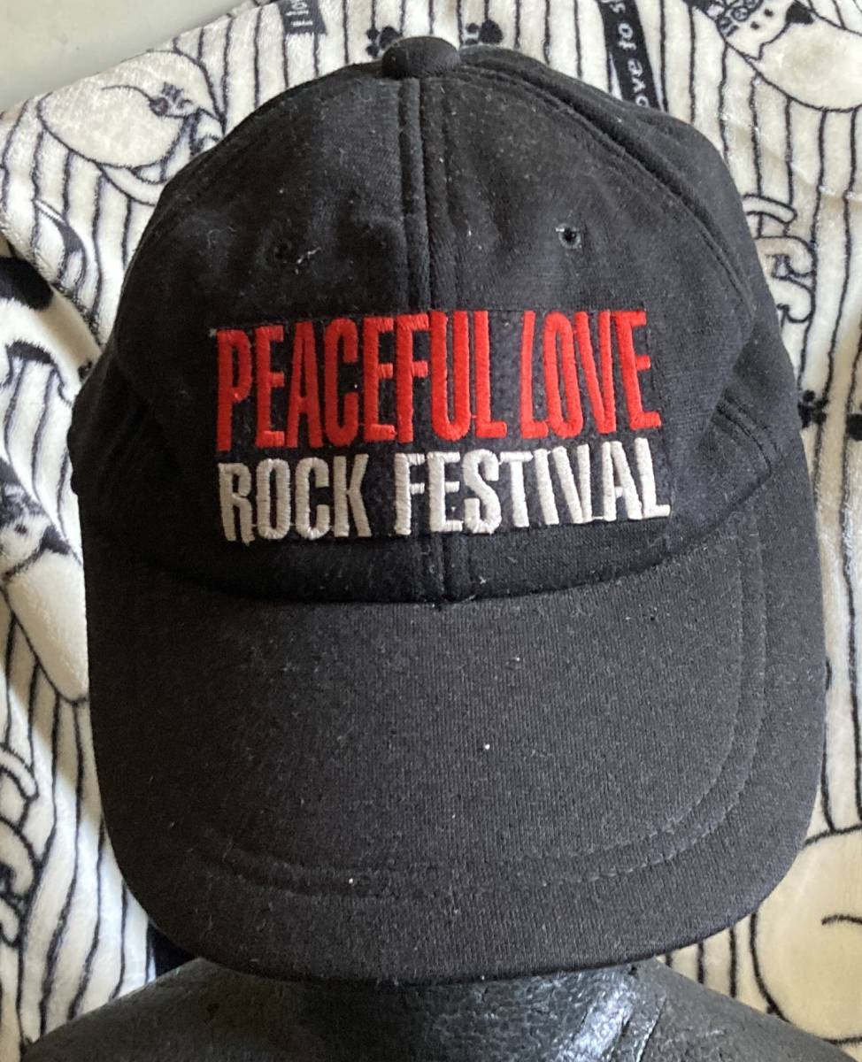 ローキャップ♪[PEACEFUL LOVE Rock Festival 沖縄ピースフルラブロックフェスティバル]スナップバック帽子CAP/フリーサイズ男女OK♪_画像1