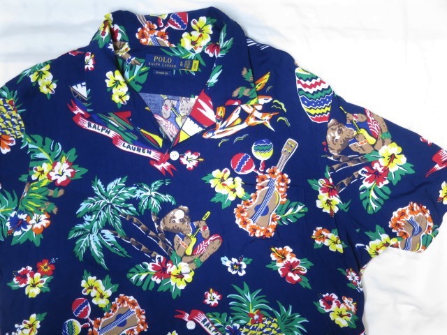 ポロベア POLO RALPH LAUREN ラルフローレン レーヨン アロハ ポロベア POLO RALPH LAUREN ラルフローレン レーヨン アロハ