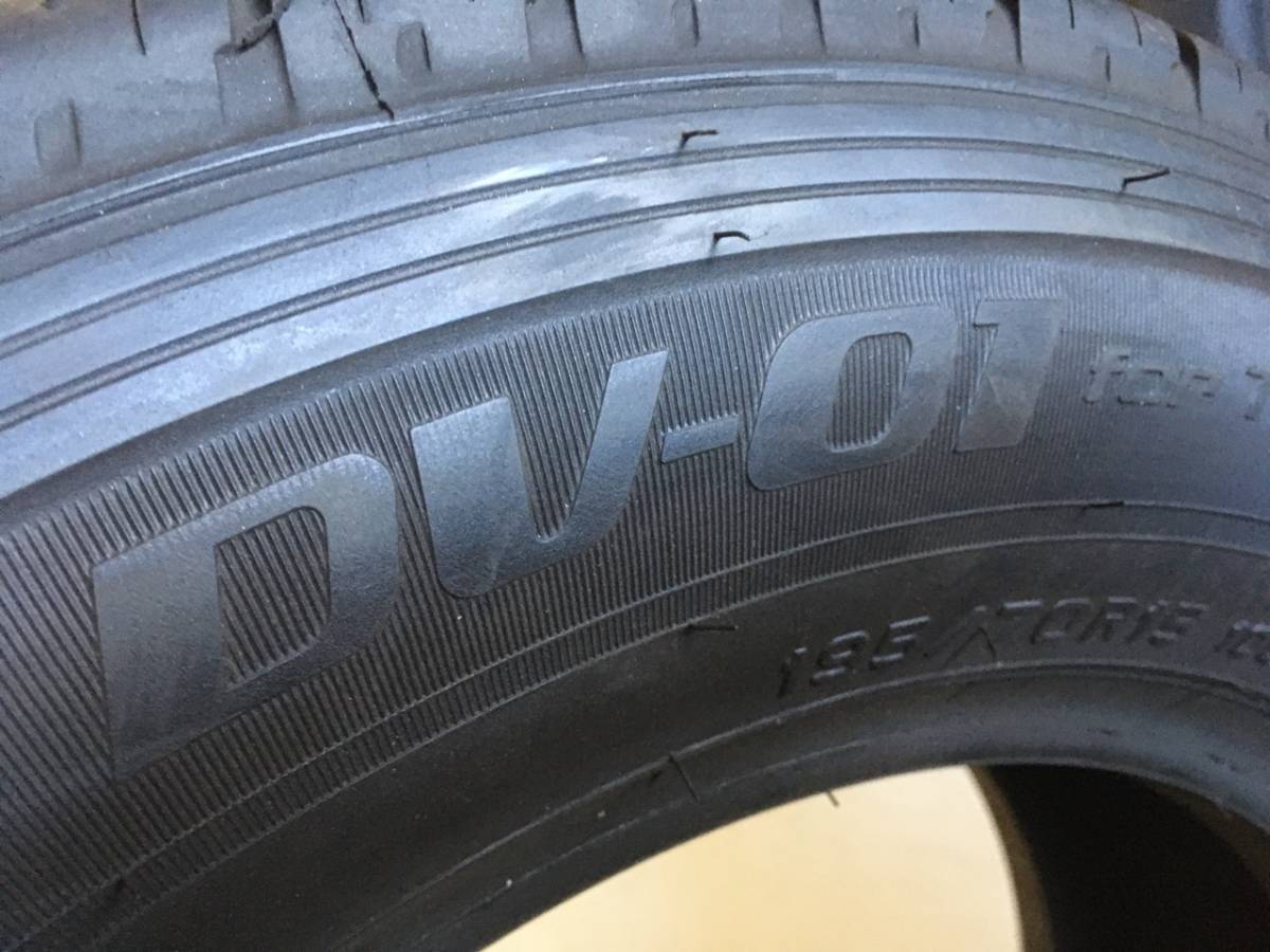 ★tk041-3-6 195/70R15 ダンロップ DV-01☆ 未使用品 1本♪ 2012年製 パンク等で１本だけ必要な方に！の画像5