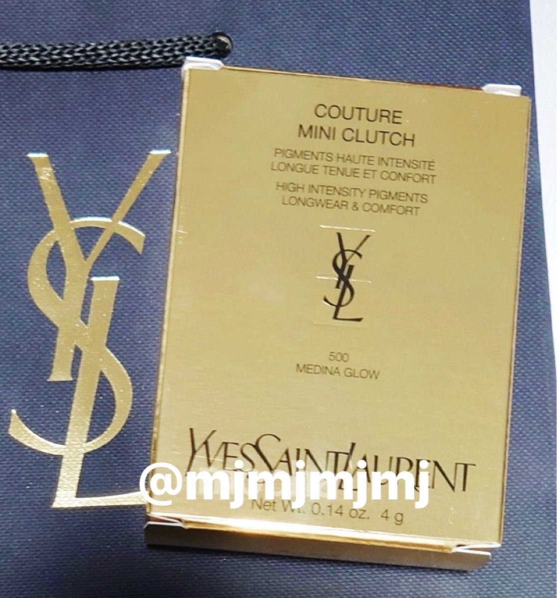 新品未使用 YSL イヴサンローラン クチュール ミニクラッチ 500 メディナグロウ 国内百貨店購入品 アイシャドウ