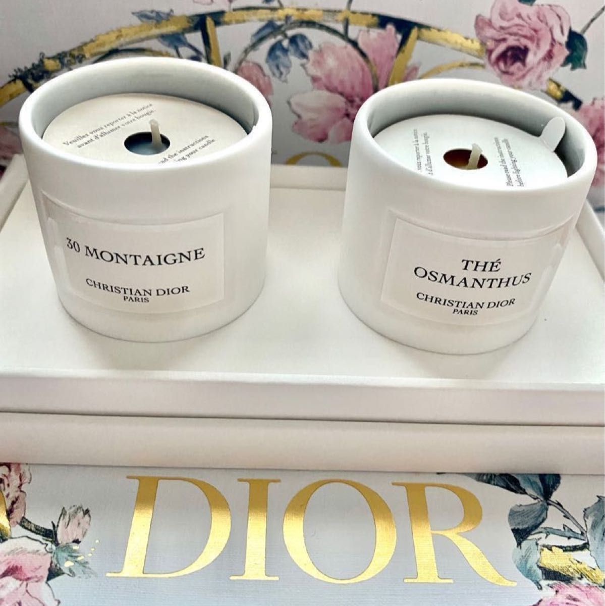 diorメゾンクリスチャンディオールキャンドルカバー セット ノベルティ