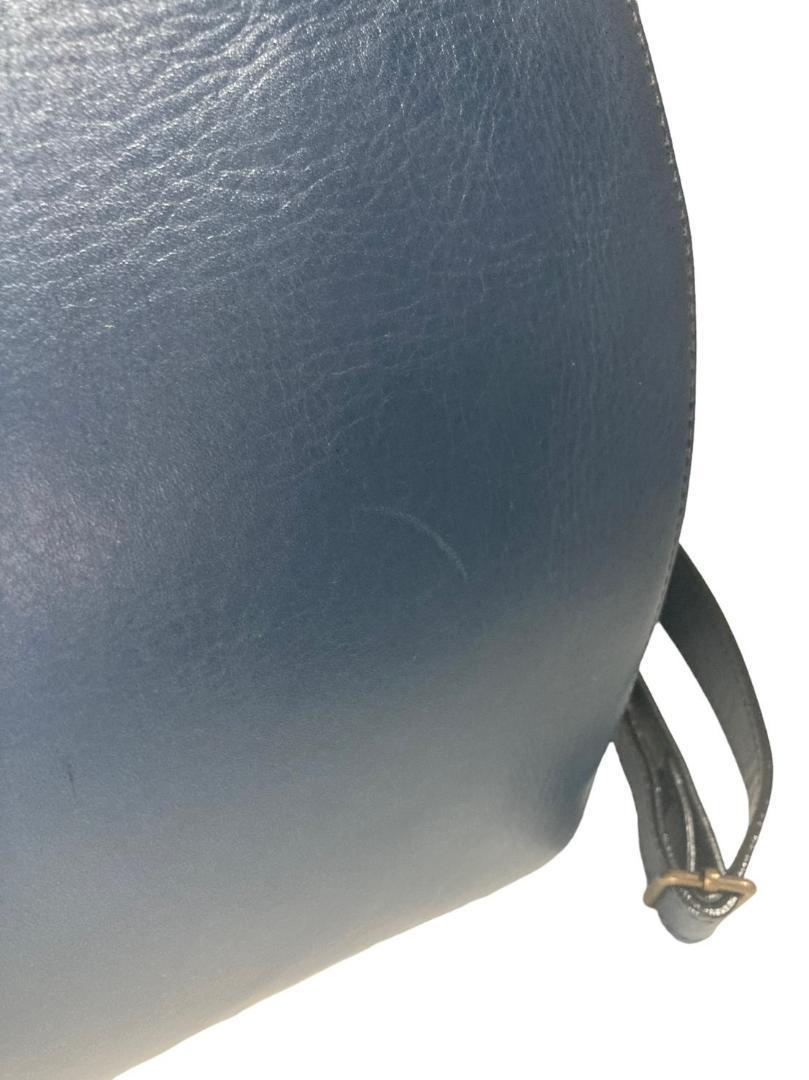 良品✨ マザーハウス　リュウセイ　オールレザー　リュック　デイパック　ネイビー 良品✨ マザーハウス リュウセイ オールレザー リュック