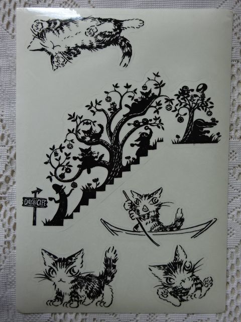 ●未使用 猫のダヤン　ウオールシールBOOK　インテリア用シール　宝島社_画像3