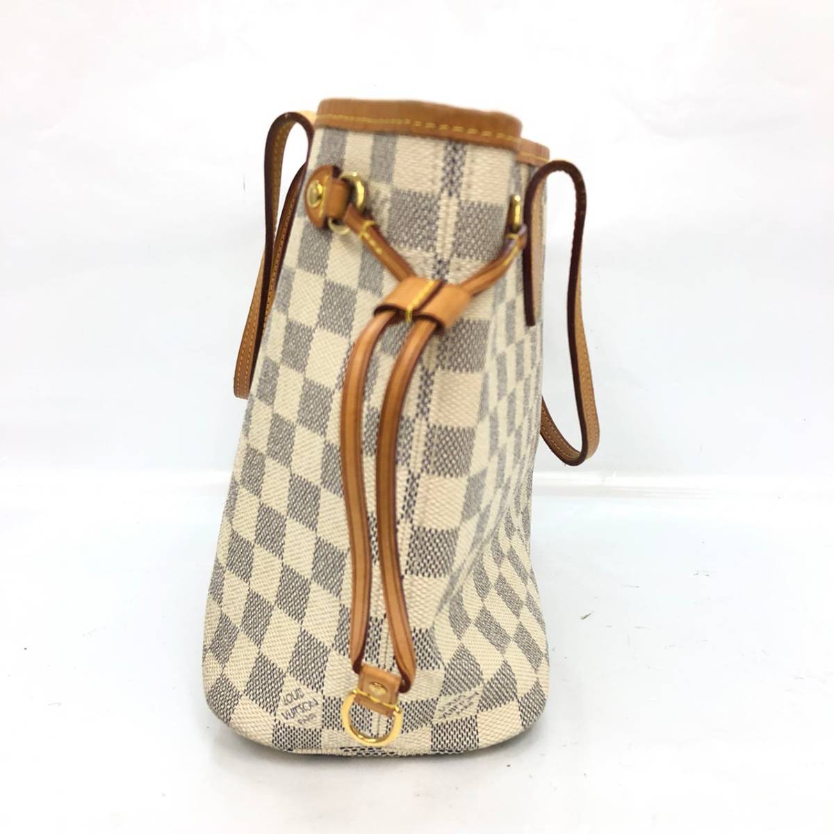 □LOUIS VUITTON トートバッグ ダミエアズール ルイヴィトン ネヴァーフルPM N51110 旧型 廃盤 VI2100 複数落札同梱OK B230823-301_画像3