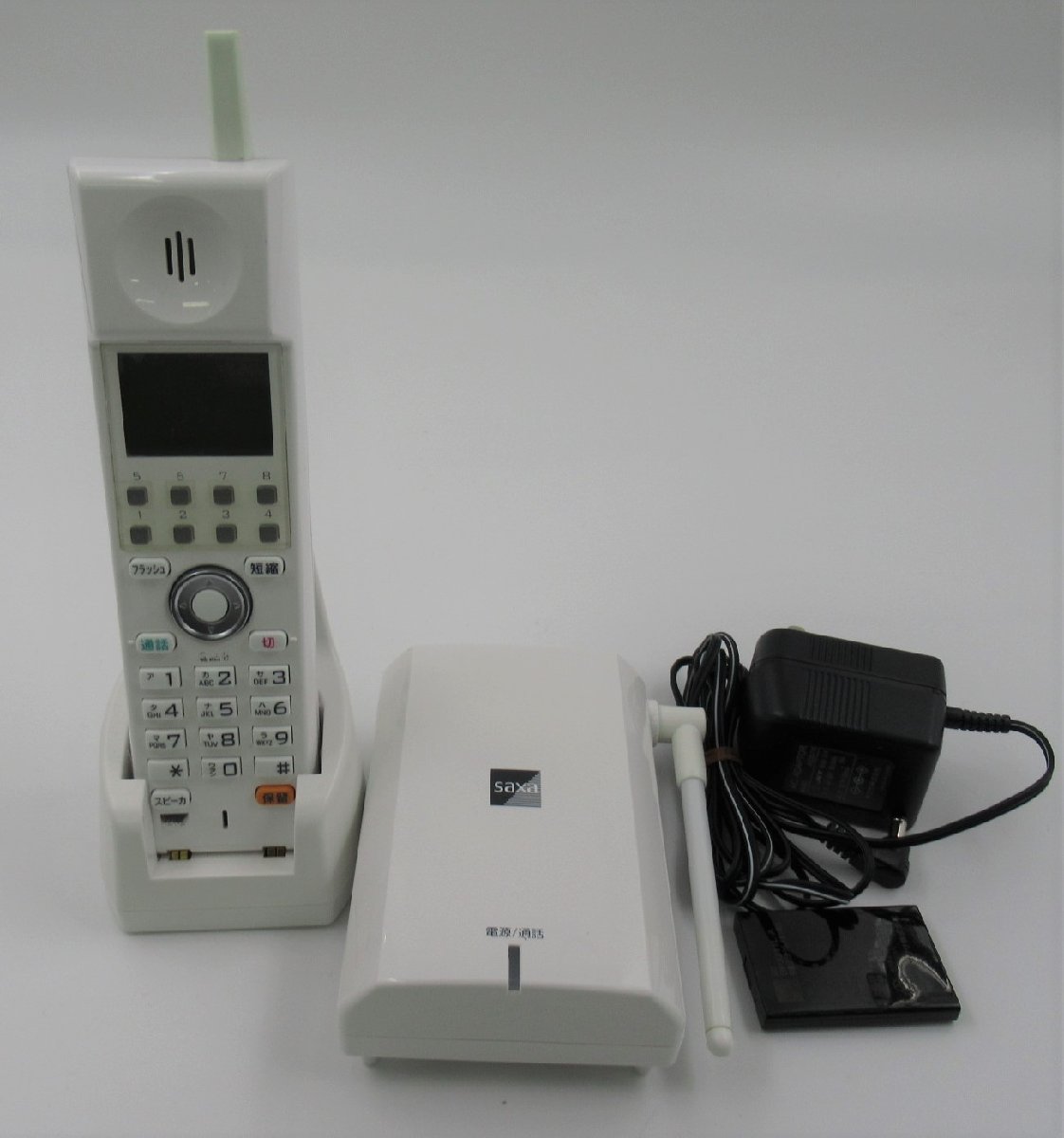 3年保証』 サクサ WS805(W) SAXA DPY0013 コードレス電話機 PLATIAⅡ