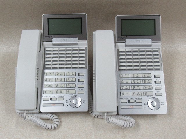 Ω ZZJ1 5986♪ 保証有 キレイめ 13年製 日立 iE 36ボタンIP標準電話機 ET-36iE-IPSD(W)2 2台セット・祝10000！取引突破！同梱可