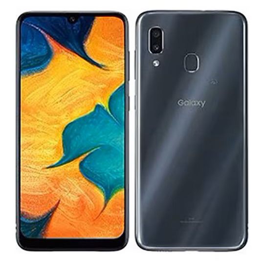 Galaxy A30 SCV43 64GB 有機EL 大容量バッテリー アウトレット 特典付 au版 SIMロック解除済 aa30bk-a42y8_画像1