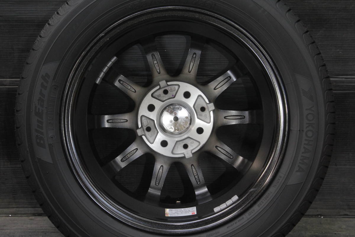 小/条件付送料無料 新品タイヤアルミホイールセット ブルーアース AE-01 155/65R14×4.5J+43 4H PCD100 4本セット N-BOX タント スペーシア_画像6