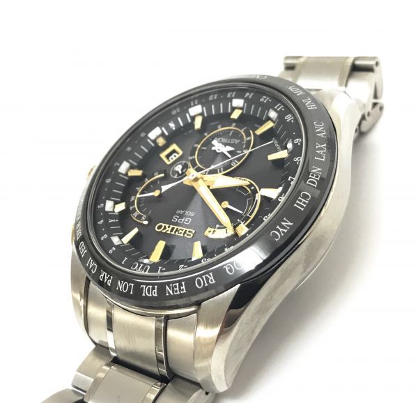 ☆精工Astron SBXB 073 8X53-0AB0-2 GPS鈦金太陽能雙時腕錶BI-1110 原文:☆SEIKO アストロン SBXB073 8X53-0AB0-2 GPS チタン ソーラー デュアルタイム 腕時計 BI-1110