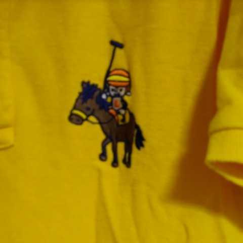 ＬＡＵＮＤＲＹ（ランドリー）laundry　boy　メンズポロシャツ　黄色　ランドリーボーイ乗馬ポロ柄　大人用Ｍサイズ　送料安い_画像3