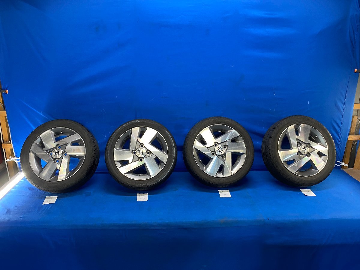 ◎送料込◎ ホンダ ゼスト JE1 タイヤアルミホイール 1台分 SYC445A 14×4.5J 4Ｈ/100/+45 165/55R14 後期 [I-8500] ※個人宅配送不可※_画像1