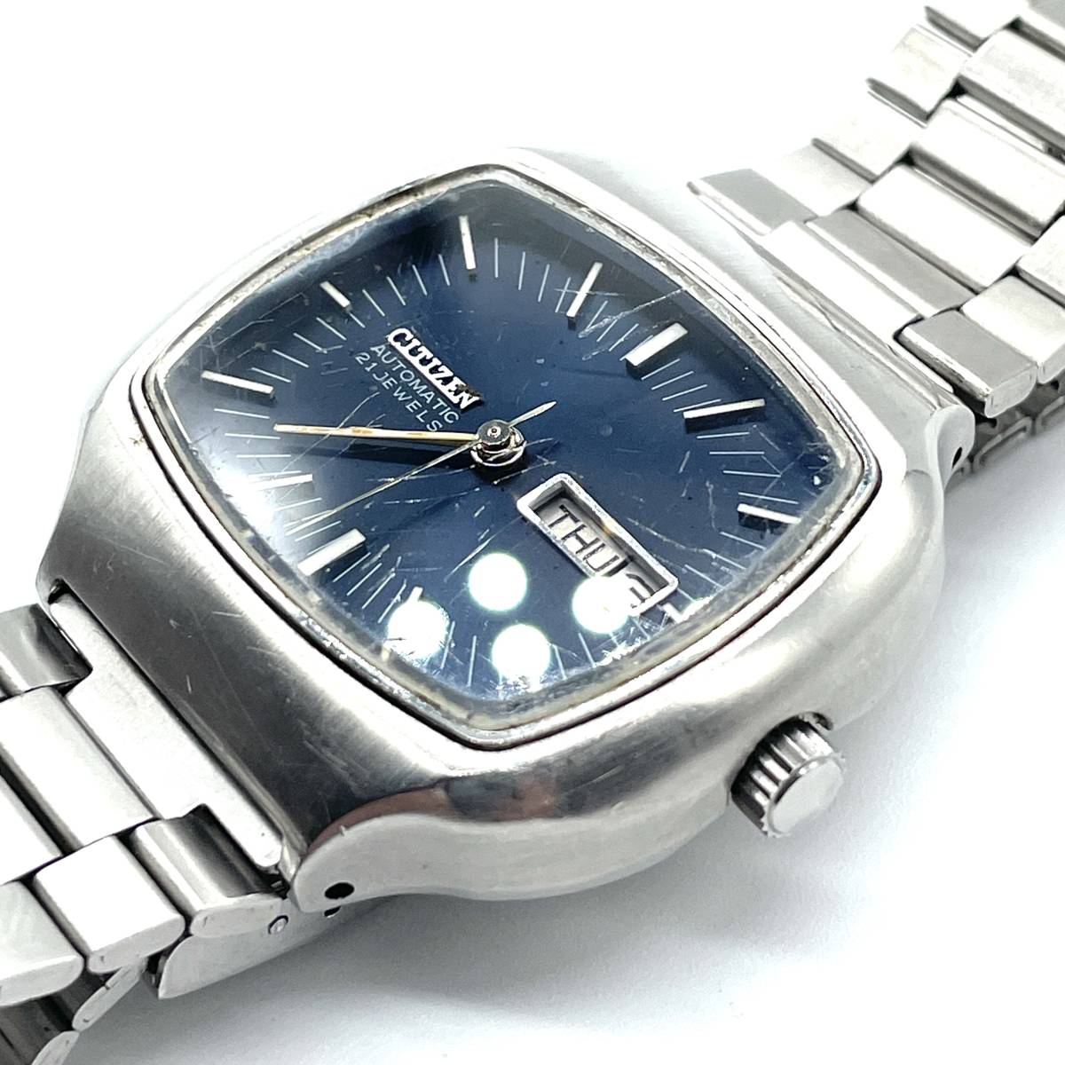 1円スタート】稼働品 CITIZEN AUTOMATICS 6501-651014 自動巻き 1円スタート】稼働品 CITIZEN AUTOMATICS 6501-651014 自動巻き