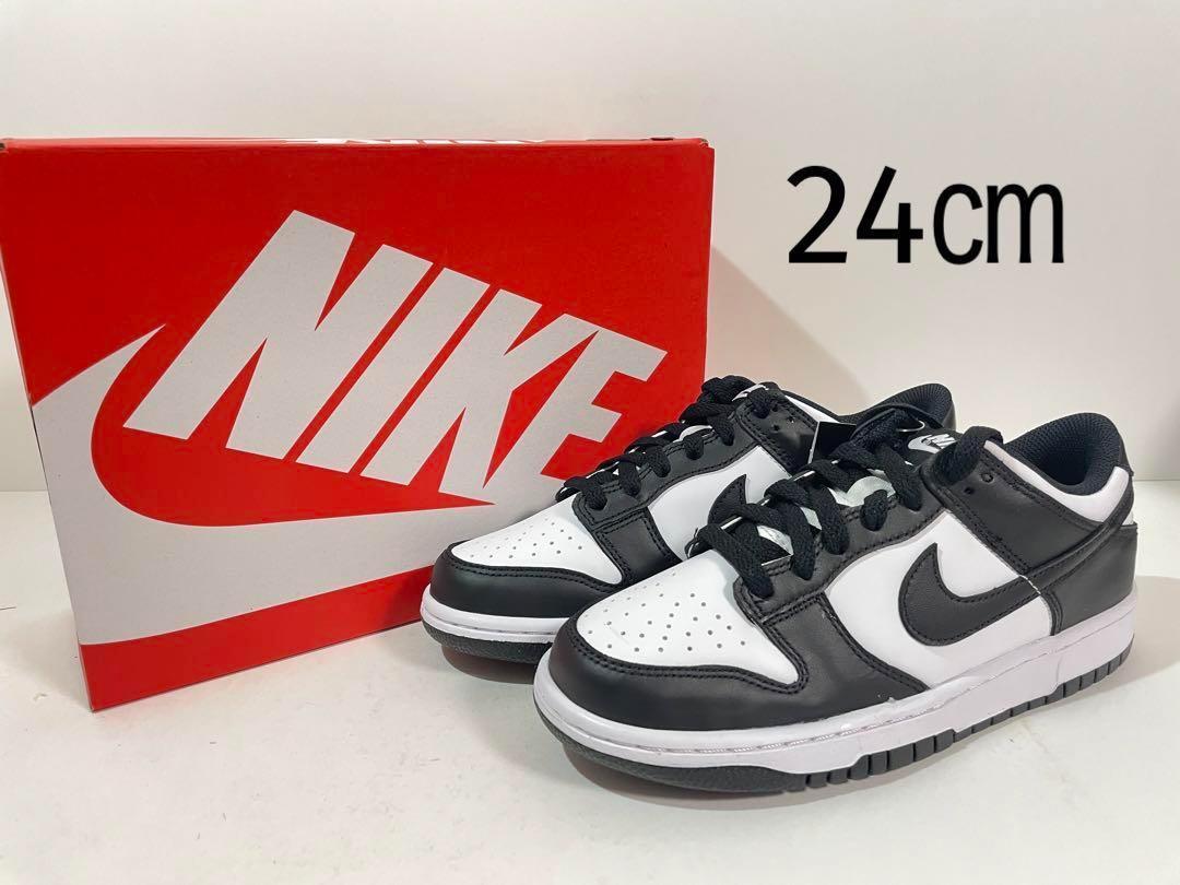 新品】24㎝ NIKE DUNK LOW GS PANDA ナイキ ダンク ロー GS パンダ