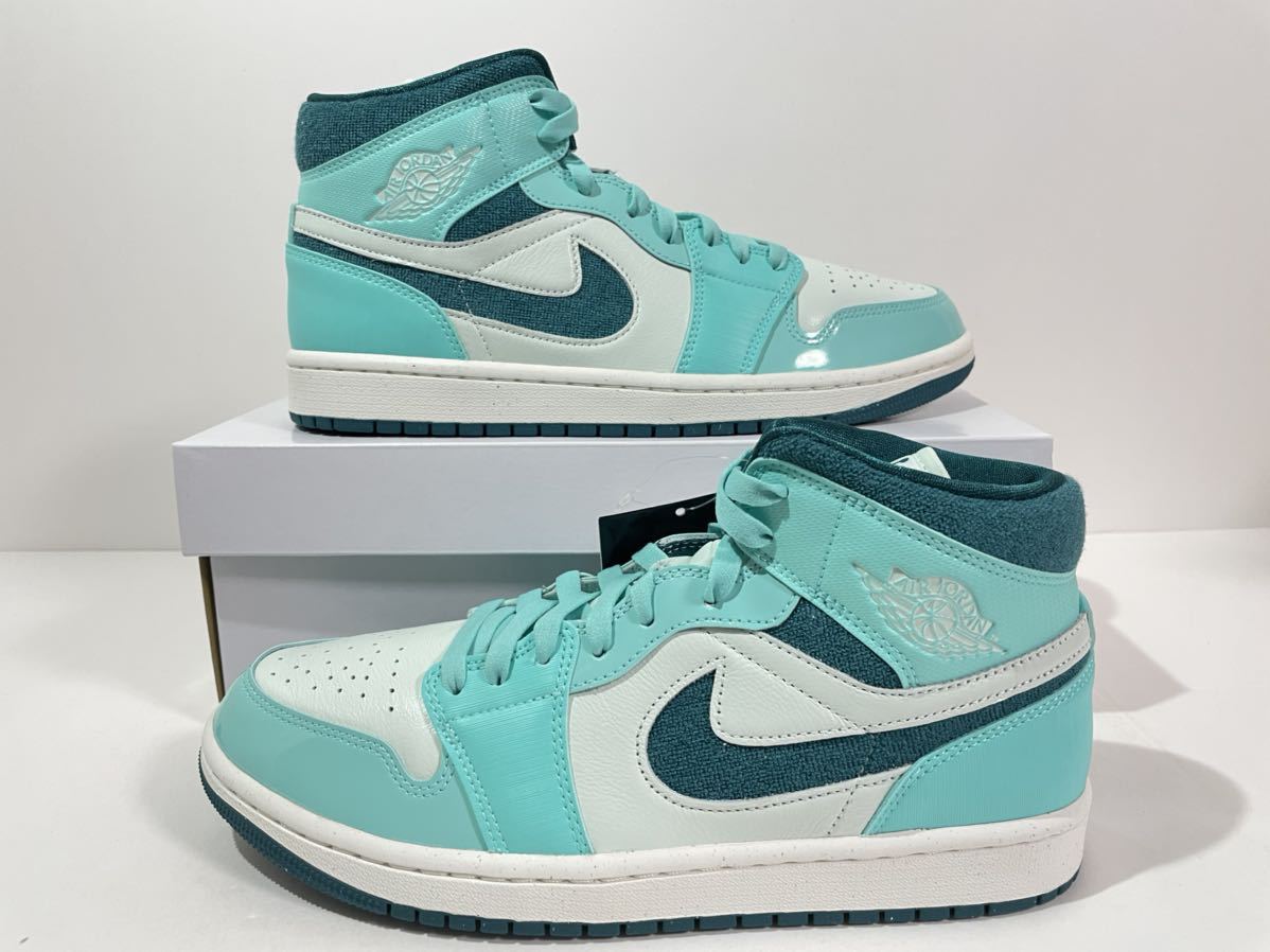 【送料無料】【新品】24.5㎝ NIKE WMNS AIR JORDAN 1 MID SE ナイキ ウィメンズ エア ジョーダン 1 ミッド SE ブリーチドターコイズ