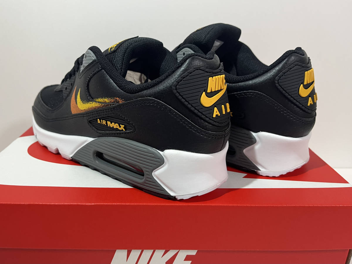 【送料無料】【新品】27cm NIKE AIRMAX90 ナイキ エアマックス90 ブラック/ユニバーシティゴールド/ホワイト/セーフティオレンジ