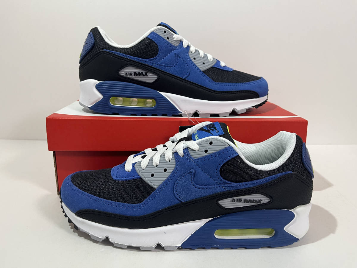 【送料無料】【新品】26.5cm　NIKE AIRMAX90 ナイキ エアマックス90　ブラック/アトランティックブルーヘザー_画像3