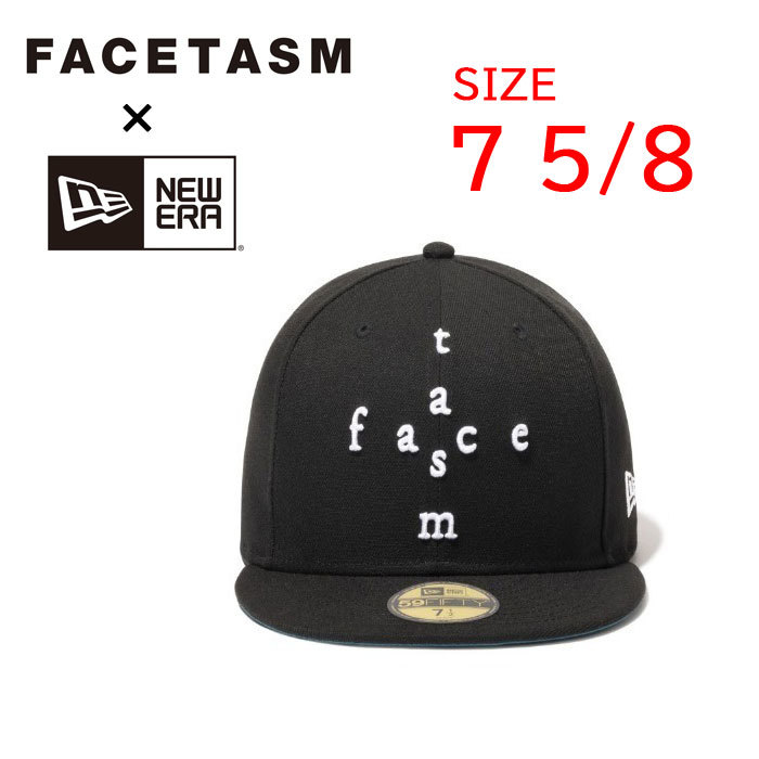 【送料無料】【新品】FACETASM×NEWERA ファセッタズム×ニューエラ キャップ ブラック　7 5/8（60.6cm）