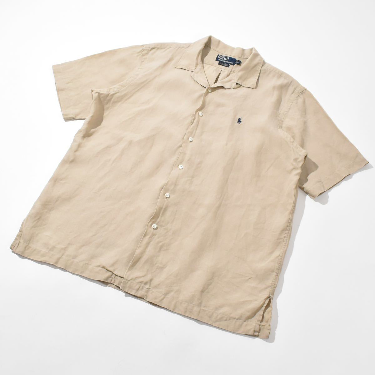 ヤマト POLO 開襟 半袖 シャツ L ネイビーの通販 by 104's shop|ポロ