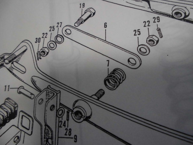 ホンダ純正　ダックス　５０　７０　リヤブレーキアームトルクリンク回り一式　ＳＴ５０　ＳＴ７０_6　7　19　22　25　27　29　30
