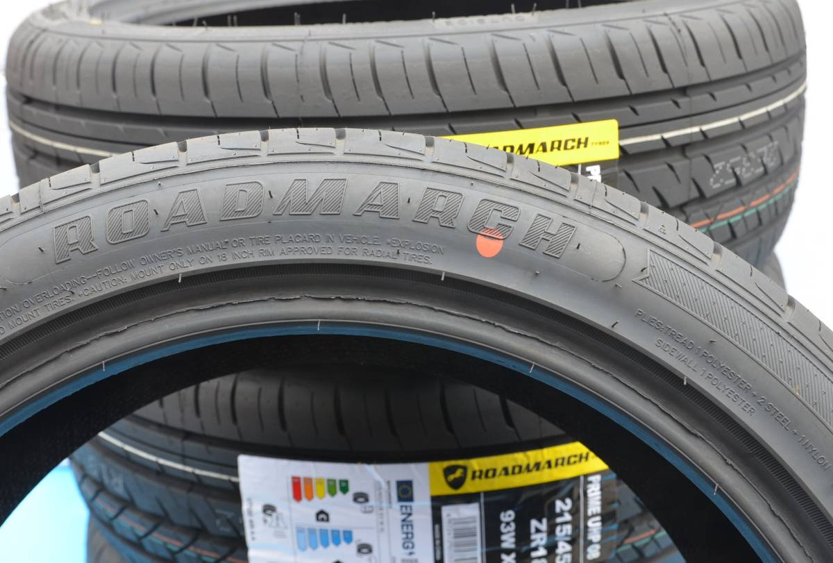 215/45R18 93W XL 4本セット 2023年製造 ロードマーチ プライム UHP 08 Roadmarch Prime / 4本セット / サイ ノア ヴォクシー エスクァイア_画像4