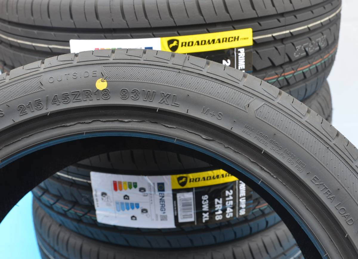 215/45R18 93W XL 4本セット 2023年製造 ロードマーチ プライム UHP 08 Roadmarch Prime / 4本セット / サイ ノア ヴォクシー エスクァイア_画像6