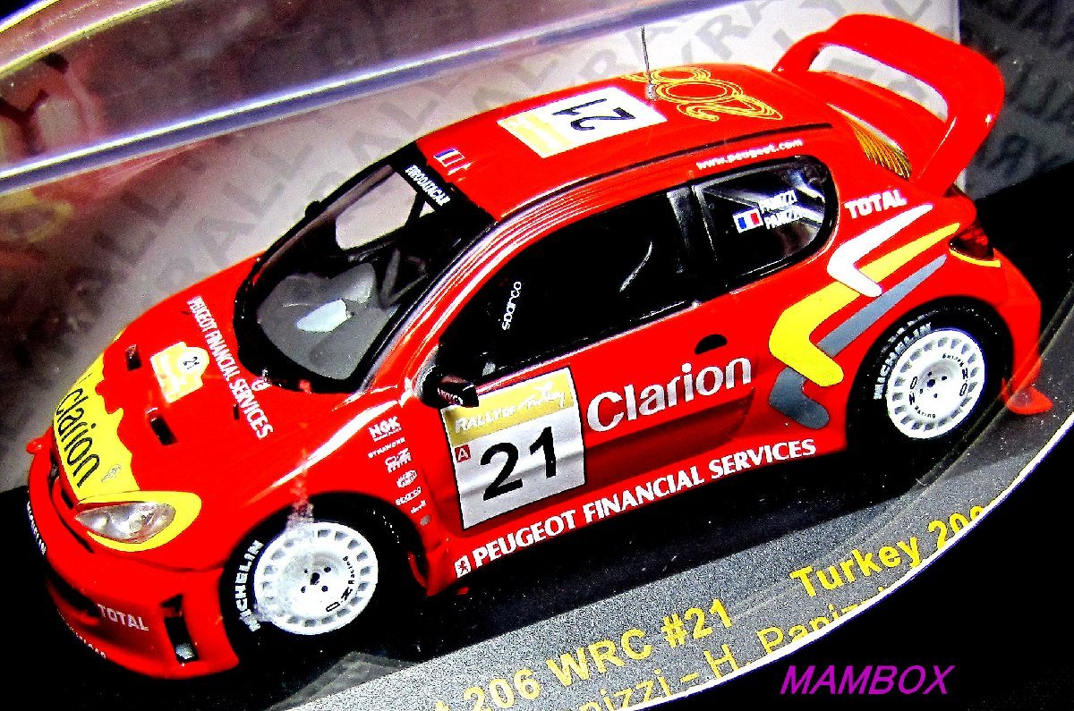 【SALE】IX☆1/43 RAM110 プジョー 206 WRC #21 ターキー 2003_画像1