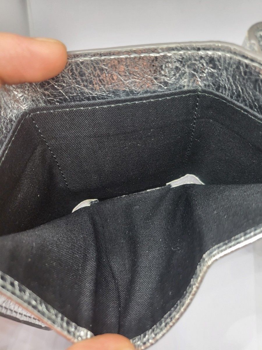 バレンシアガ BALENCIAGA ミニウォレット ミニ財布 シルバー 銀 バレンシアガ BALENCIAGA ミニウォレット ミニ財布 シルバー 銀