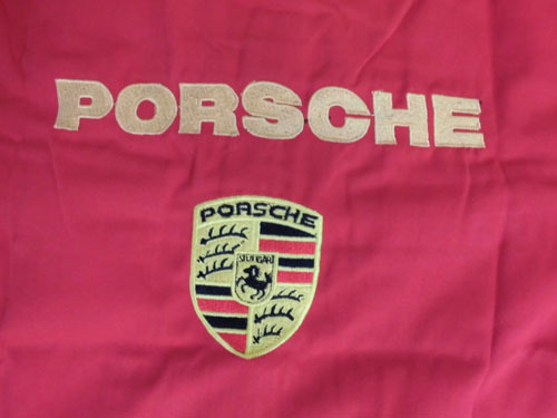 [ with translation * price cut * click post free shipping * new goods * prompt decision ]PORSCHE shirt red black XXL short sleeves cotton Porsche black red 2L
