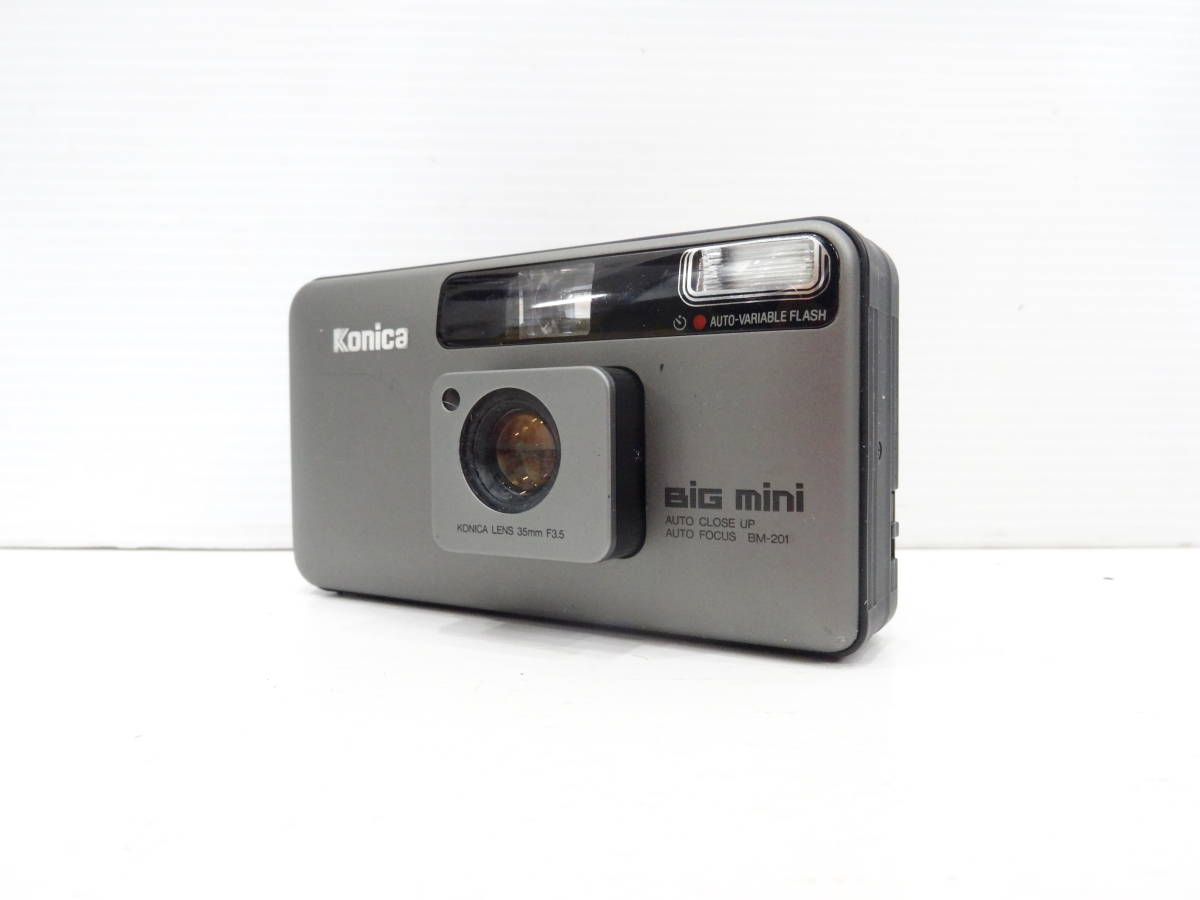KONICA コニカ BIG MINI ビッグミニ BM-201 コンパクトフィルムカメラ 通電確認のみ 現状品 A1651_画像3