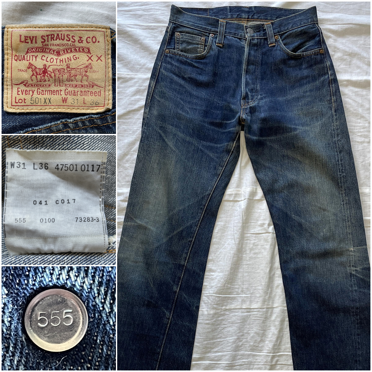 特価商品 リーバイス アメリカ製 47501-0117 w31 501XX LEVI'S