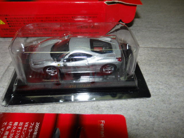 京商 1/64 フェラーリ 458 ITALIA シルバー G61/941_画像2