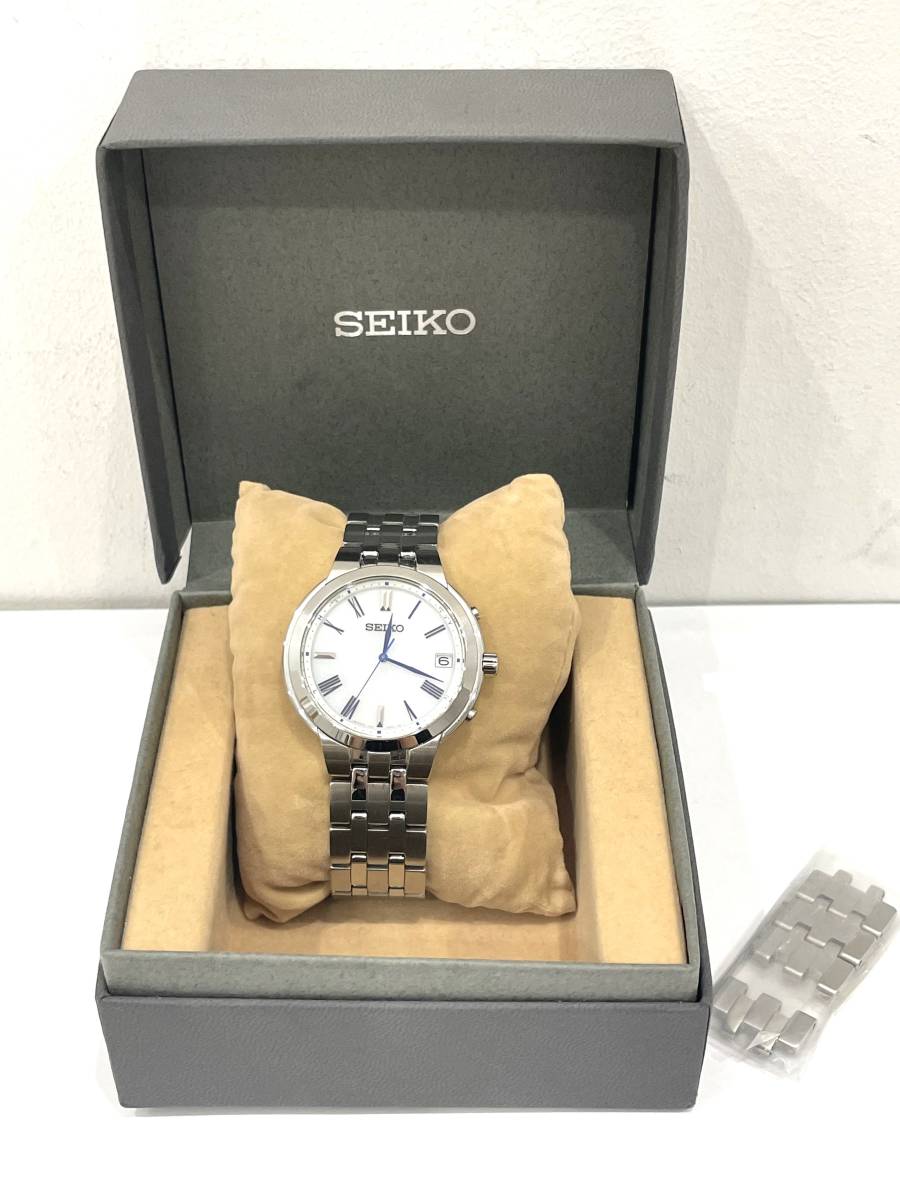 5A SEIKOセイコー 電波ソーラー 7B24-0BS0 セイコーセレクション 白