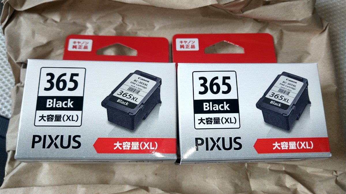２箱×BC-365XL キャノン 純正 インク 黒 Canon キヤノン ブラック未使用新品