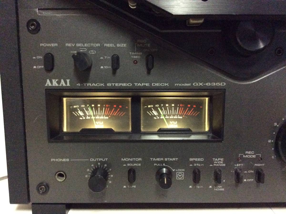 AKAI GX-635D★操作檢查★Akai開放式捲軸甲板★AKAI 4-TRACK STEREO TEPE DECK型號GX-635D 原文:AKAI GX-635D★動作確認★アカイ オープンリールデッキ★AKAI 4-TRACK STEREO TEPE DECK model GX-635D