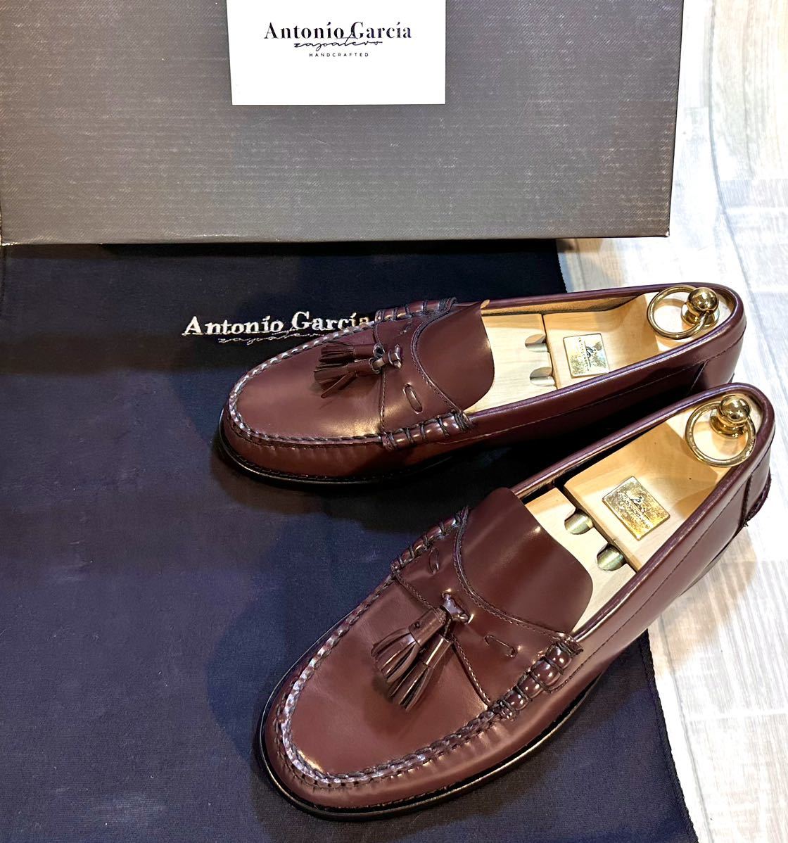 Antonio Garcia アントニオ・ガルシア × JOURNAL STANDARD ジャーナルスタンダード◆25.5cm US8◆タッセルローファー 革靴 メンズ ワイン_画像1