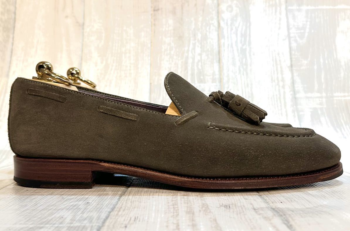 CARMINAkaruminawetamUETAM*25cm 6.5* Spain made *monk strap leather shoes original leather suede dress shoes business shoes men's 