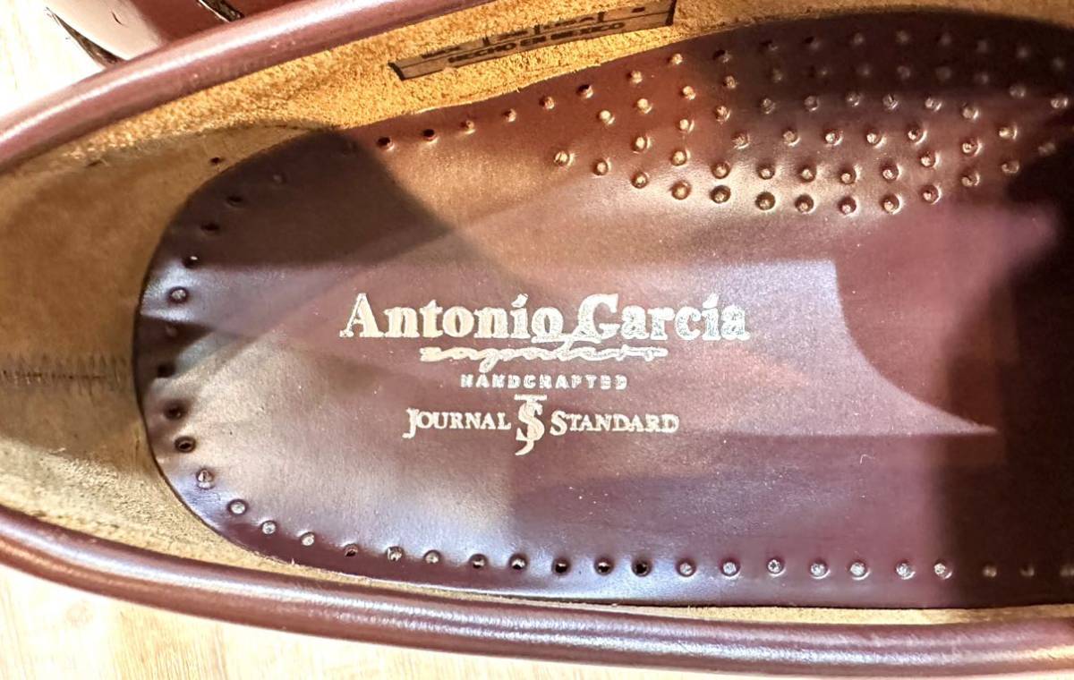 Antonio Garcia アントニオ・ガルシア × JOURNAL STANDARD ジャーナルスタンダード◆25.5cm US8◆タッセルローファー 革靴 メンズ ワイン_画像10